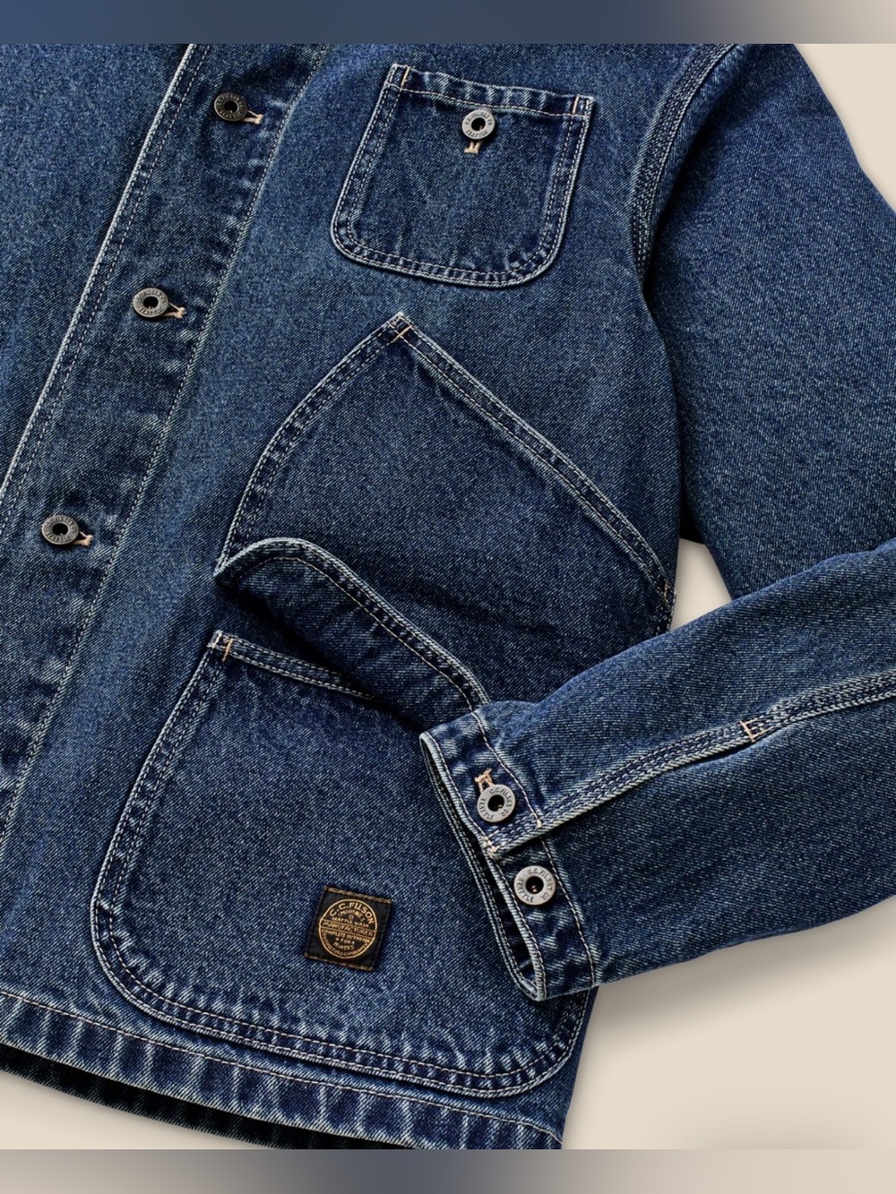 Filson 11-Oz Denim Outfitter In Light Indigo Jacket - Picture 3 of 10